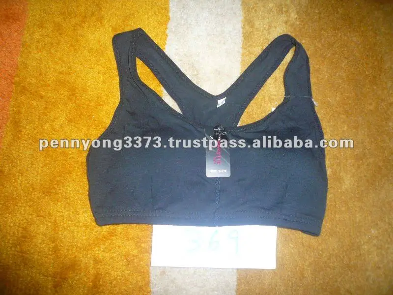 100 cotton sports bra