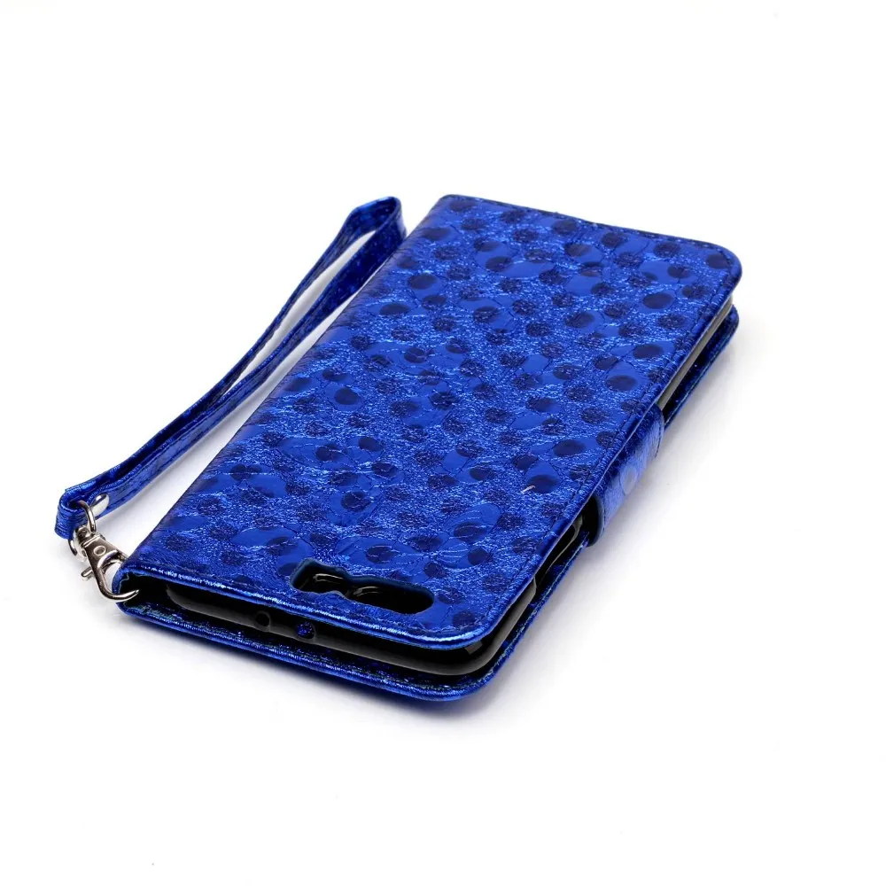 Book Wallet Laser butterfly leather flip phone case for Huawei P10 / P10 plus