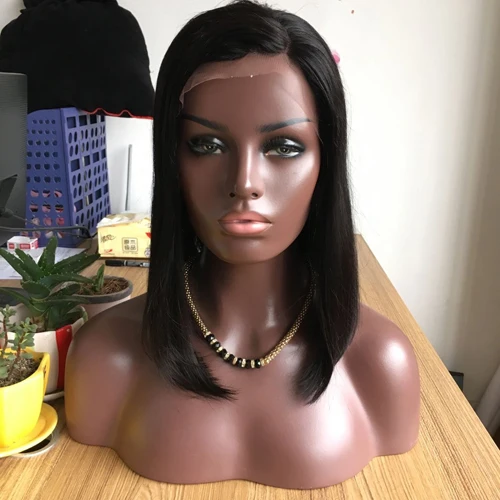 

Qingdao lovehair fashion style virgin peruvian 8inch 10inch 12inch bob human hair full lace wig, N/a