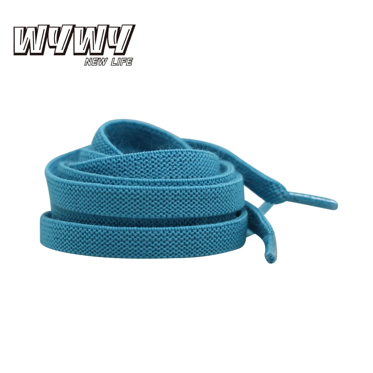 

Colored Flat Elastic Shoe Laces For Athletic Shoes, White, black, pink, green,blue, beige