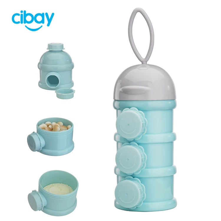 Customized Logo High quality 3 Layers Baby Milk Powder Container .jpg
