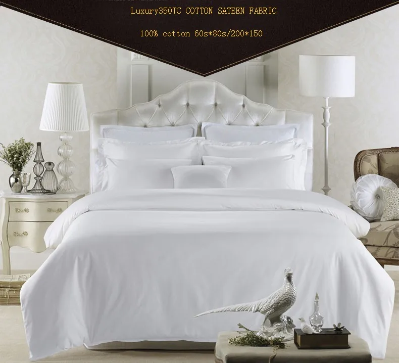 King Size Percale 400t Hotel Duvet Cover Pure White Hotel Duvet Cover