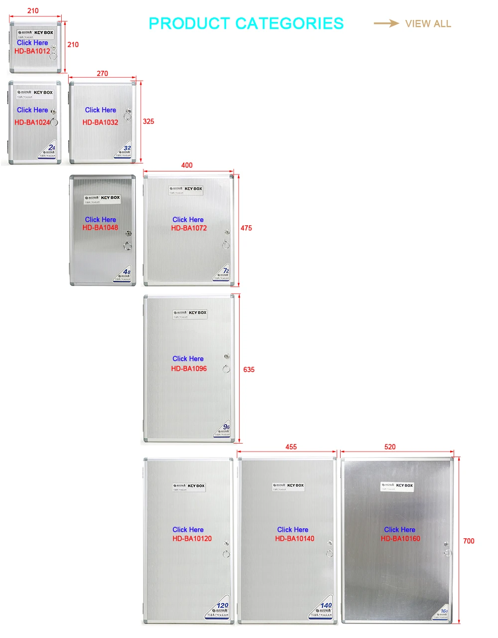 Factory Price Wall Mounted Key Cabinet 24 Positions 24 Tags Buy