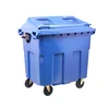Custom Promotional Shopping Mall Camp 1100L Biohazard Countertop Large Recycle Plastic Rubbish Can Trash Bin With Wheels