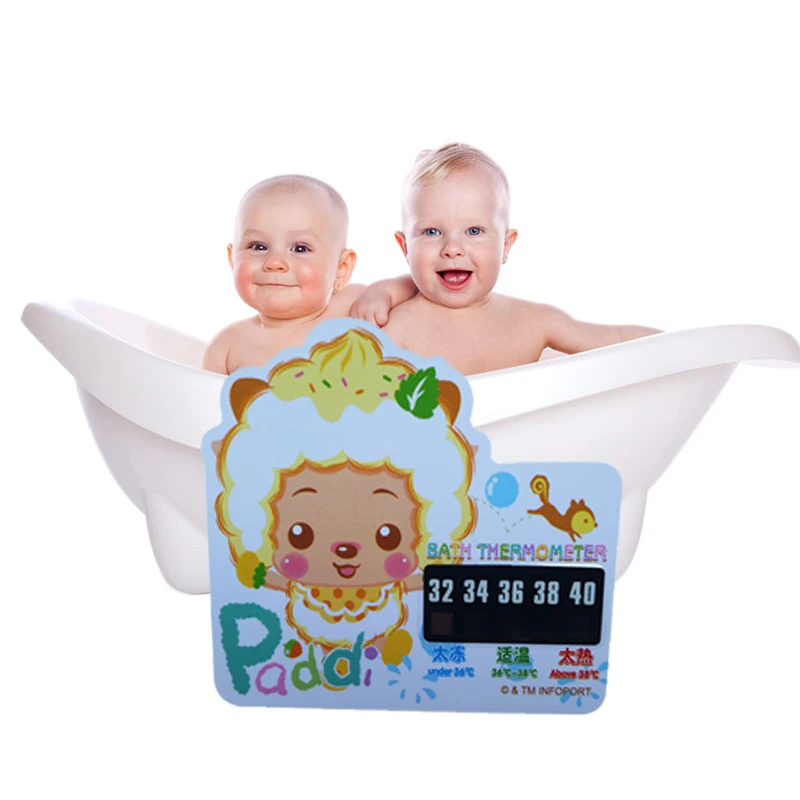 1Pcs Cartoon LCD Bath Thermometer Infant Baby Bath Water Temperature Digital Bath Thermometer Plastic Temperature Thermometer