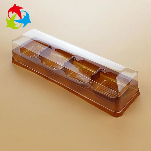 Disposable Food Clear Plastic Biscuit Divided Tray With Lid Buy