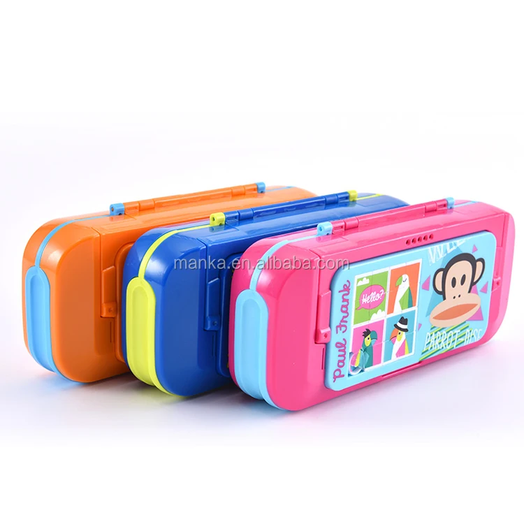 kids plastic pencil box