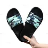 Hot Saling Green Beach Camouflage Pool Slide Mens Sandals