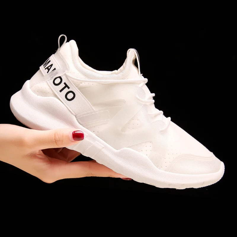 

2018 girl school women sports shoes, White/black/pink