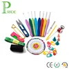 Set of 34PCS Crochet Lite Value Pack 8 Sizes Crochet Hooks Kit with Sewing Thread Pin Scissor Stitch Markers in Case