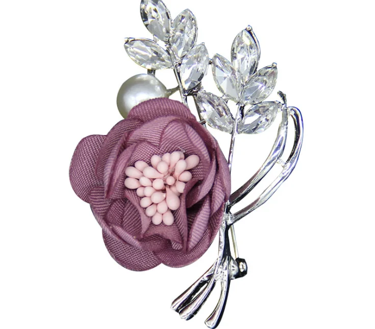 High End Woman Dress Flower Brooch Pins Hot Selling Lady Suits Dress 