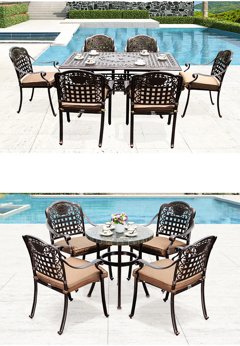 High Quality Cheap Metal Outdoor Garden Art Furniture Garden Sun Table Chair Set Country