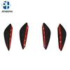 4PCS Fiber Car Spoiler Canards Fit Front Bumper Lip Splitter Fin Air Knife Auto