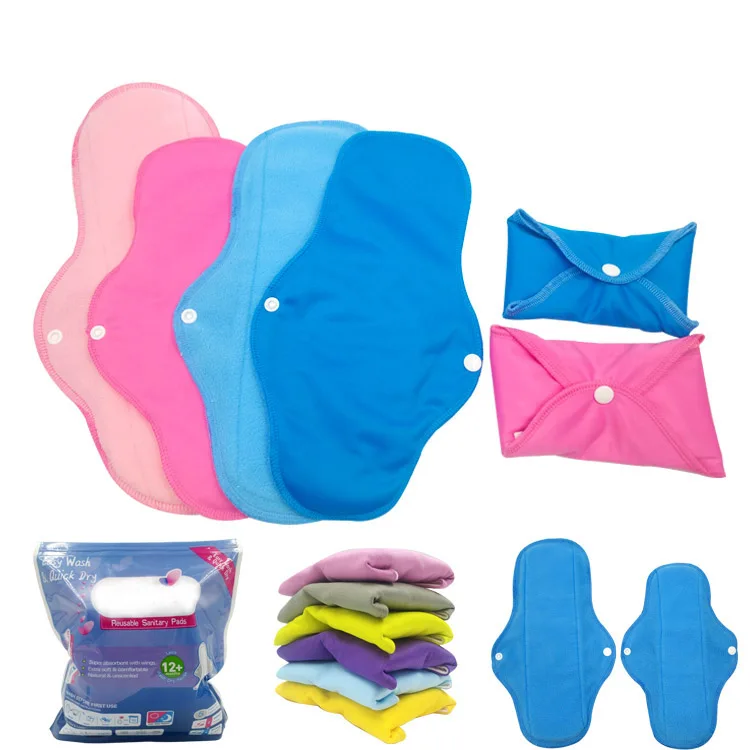 Long Nighttime Use Cloth Menstrual Reusable Pad Washable Sanitary 