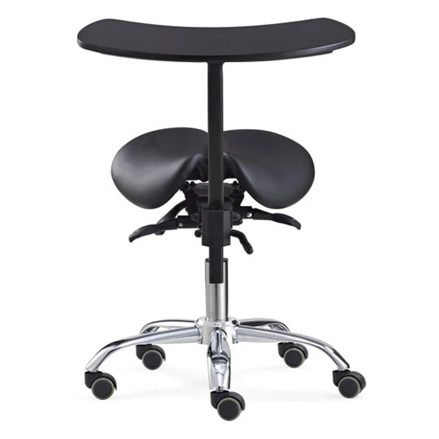 6012 Ergonomic Professional Rolling Saddle Stool Series Height Adjustable With Comfortable