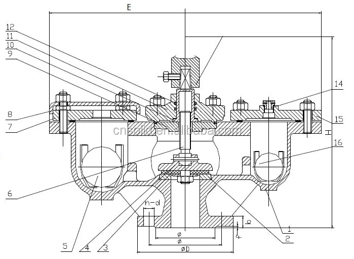 Ductile iron Double Ball Air Valve With Integrated Isolating Valve