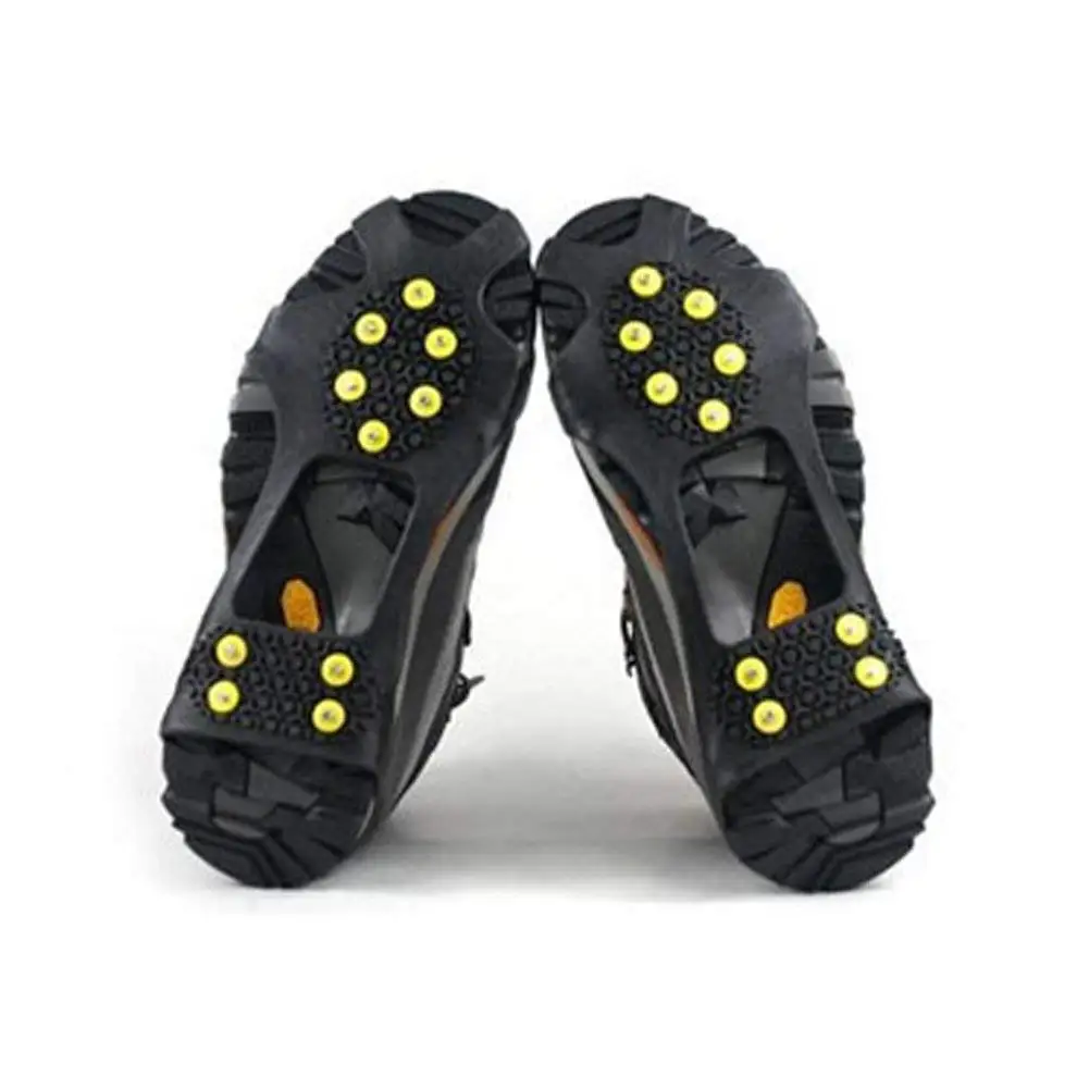 Homyl Unisex Anti-Slip Ice Cleats Shoes Boots Covers Grips Strap-On Heel Traction Aid Crampon Snow Spikes 1 Pair