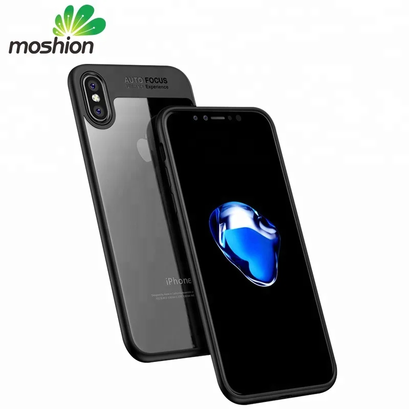 

Shockproof Hybrid 2 in 1 Transparent Clear TPU Mobile Phone Case for iPhone X