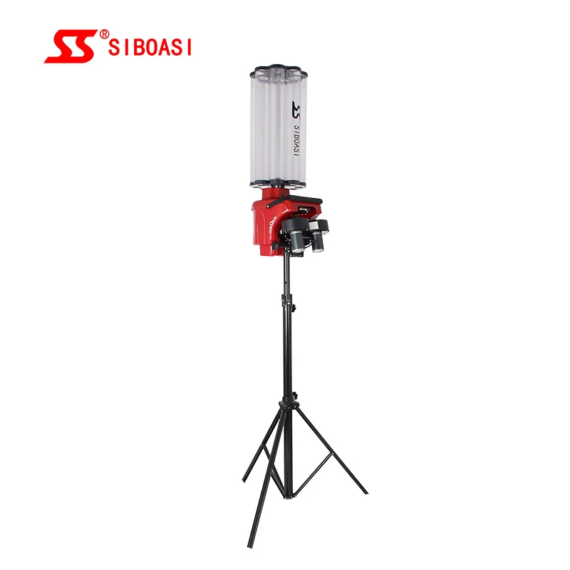 

SIBOASI factory Mini equipment of badminton shuttlecock ball machine H3, Red