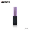 remax Lip-Max Series fashionable promotion gift lip gloss mini size easy carry 2400mAh 18650 lithium power bank