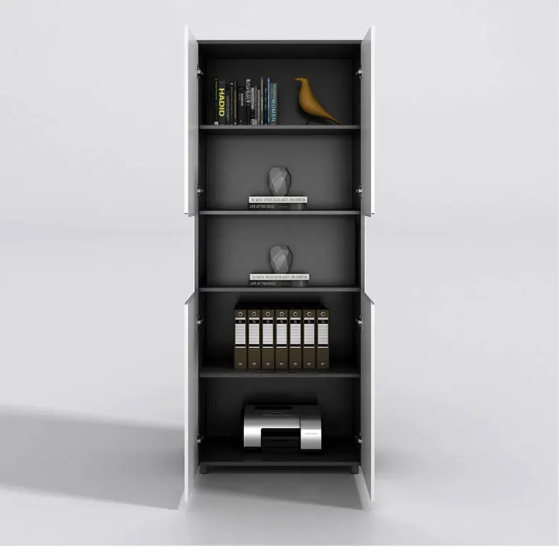 Simple modern company office wooden lock data file cabinet combination