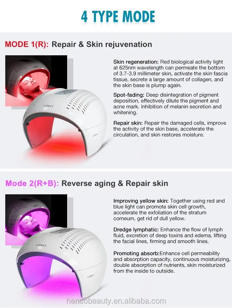 Korea bio-light acne treatment pdt led light therapy beauty device