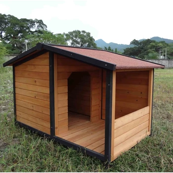 dog kennel with porch