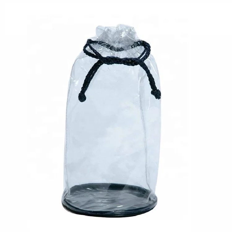 Personalized Round Clear Plastic Pvc Drawstring Toiletries Storage Bags
