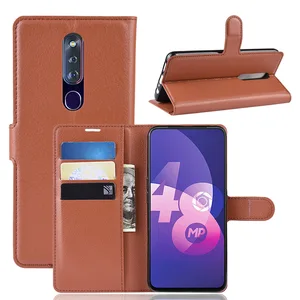 For OPPO F11 Pro Phone Case Holder Other Mobile Phone Accessories PU Leather Silicone Case Para Celular Phone Wallet Case Flip