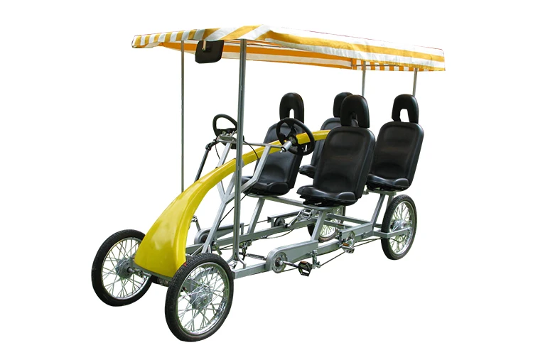 Multi Seaters Surrey Bike 4 Wheel Pedal Carts 4 Person Bikes - Buy 4 