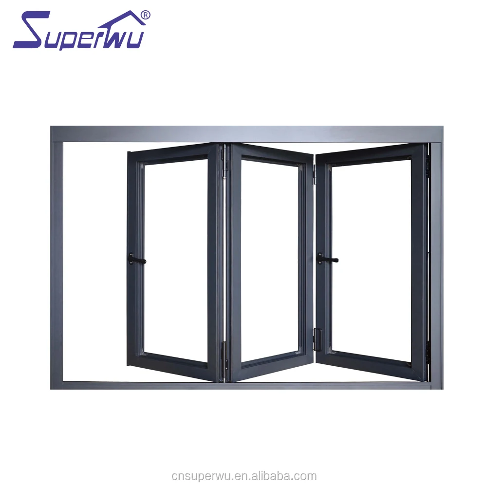 Energy efficient aluminium folding window price aluminium bi-folding best sale windows and doors