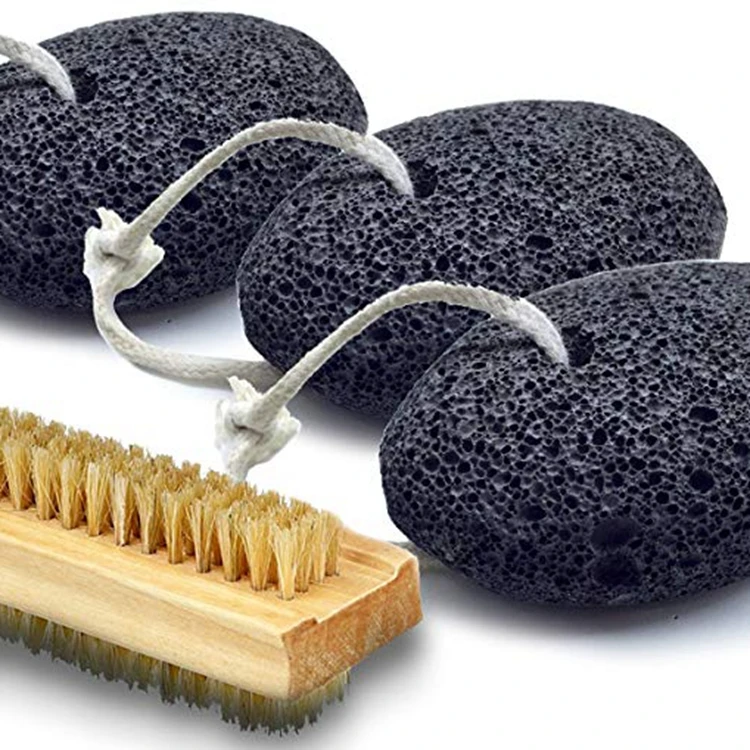 Foot Pumice Stones (3 Pack) Natural Earth Lava Stone,Feet Scrubber Rock