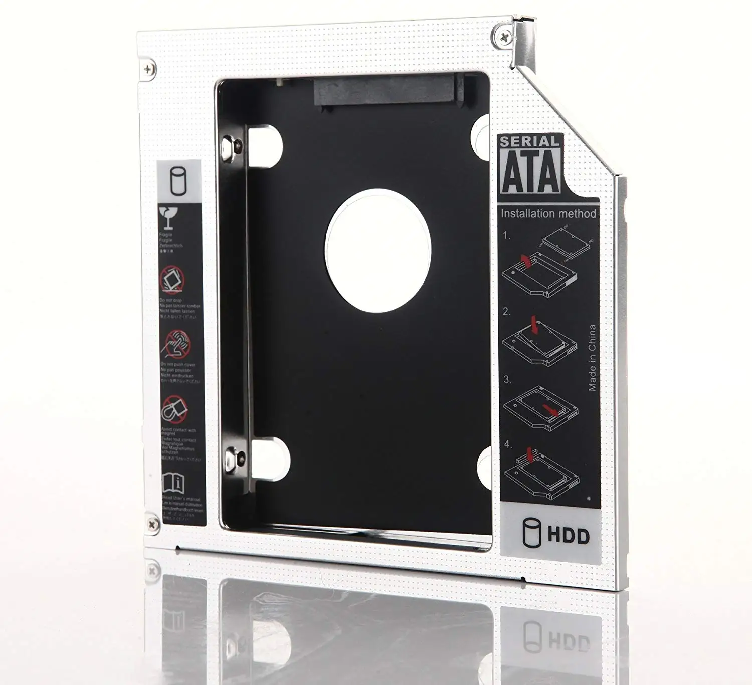 DY-tech 2nd SATA HDD SSD Enclosure Caddy for Fujitsu SH560 SH561 SH760 S6421 S6420 S6520
