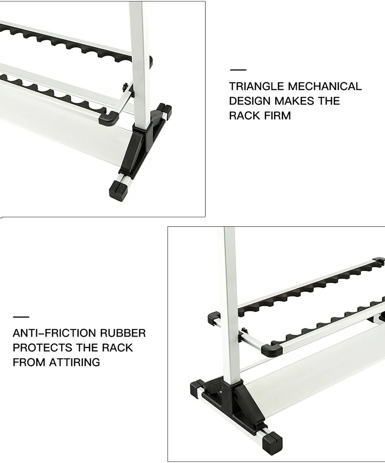 HONOREAL Fishing Rod Display Rack - Durable Aluminum Stand