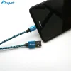 Snake nylon braided USB Cable Micro USB Data Charger Sync Cable For Android Cell Phone Cable