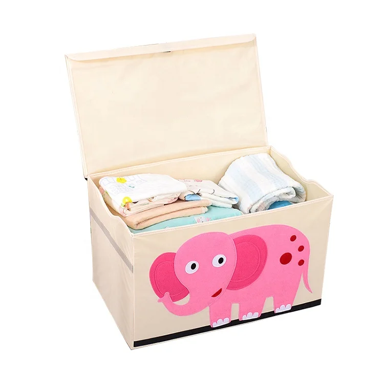 

Cartoon Storage Box Foldable Large Quilt Clothing Storage Box With Lid, Customized color