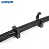 PA66 Plastic black flame resistant corrugated conduit nylon flexible bracket pipe clamp conduit pipe holder without cover