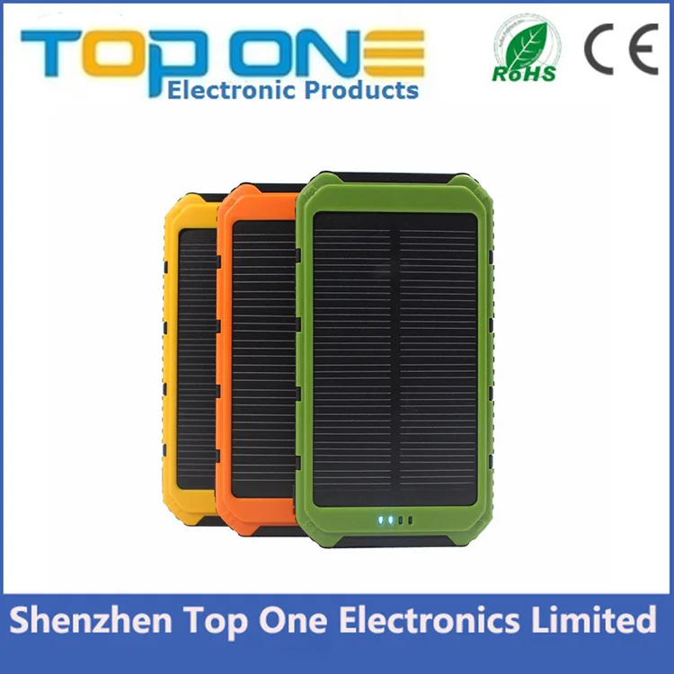 Waterproof Solar Charger 10000mAh Portable Solar Power Bank for Smartphone - ANKUX.COM