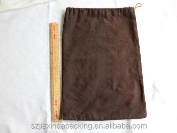 
White Cotton Flannel Dust Bag For Handbag 