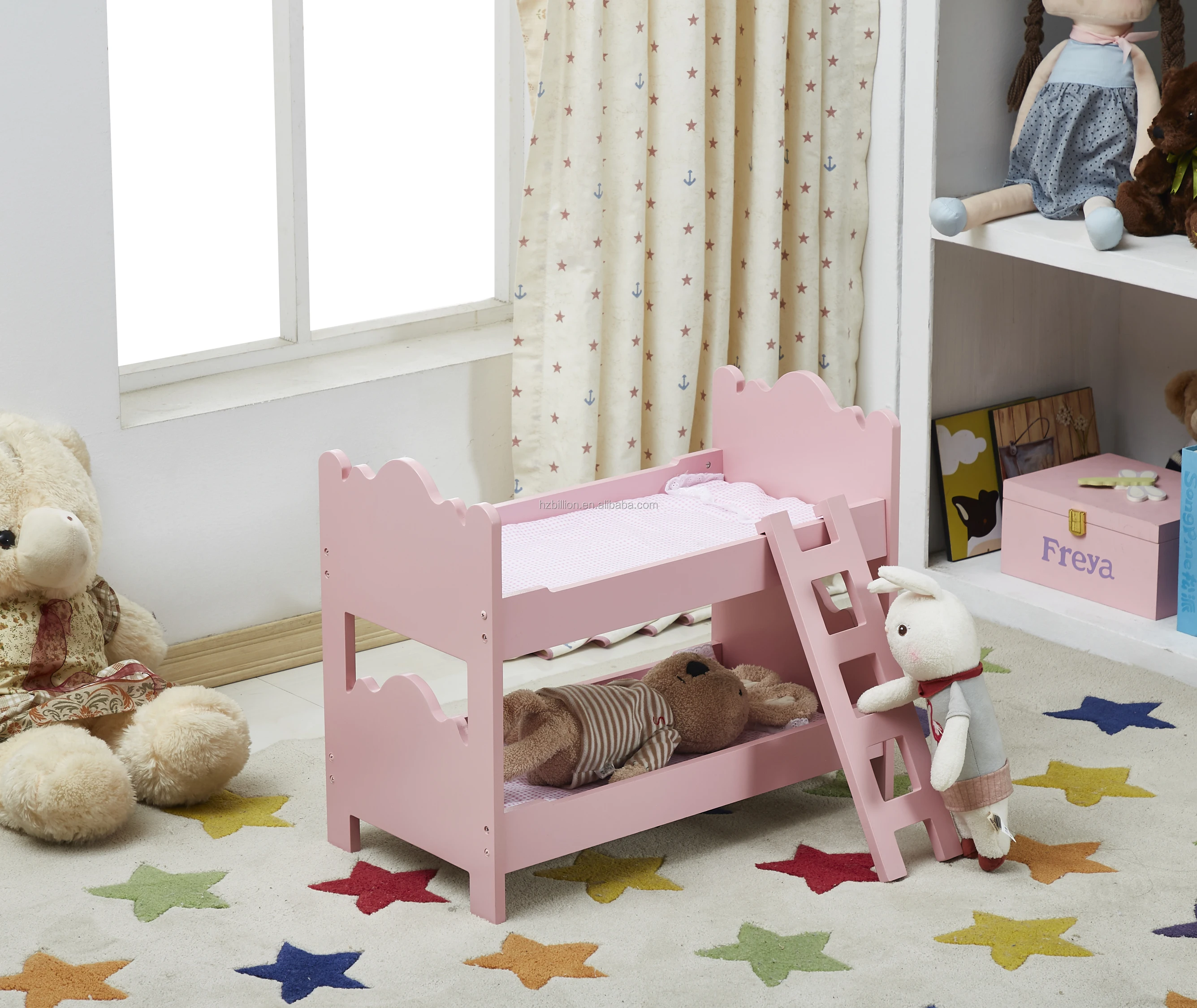 wooden doll beds for 18 inch dolls