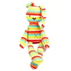 Strip Baby Sleep Cuddly Pet Animal Furry Stuffed Cartoon Easter Plush Bunny Soft Toy Rabbit Doll