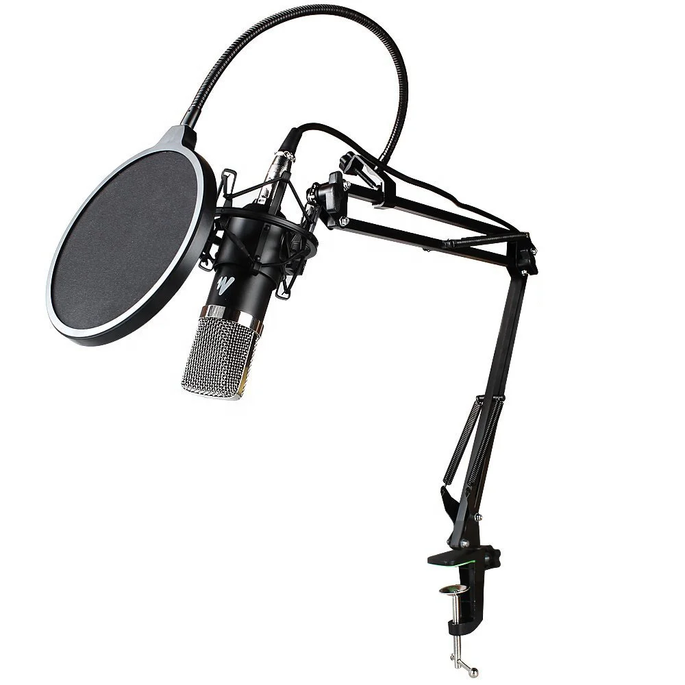 

Fashion style 120dB SPL voice recorders microphone for studio, Black;silver