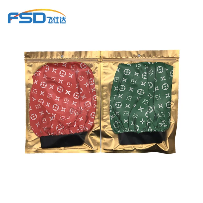 
Wholesale Shower Cap summer spring leopard grain print women fashion night sleep cap chemo hats satin hair bonnet 