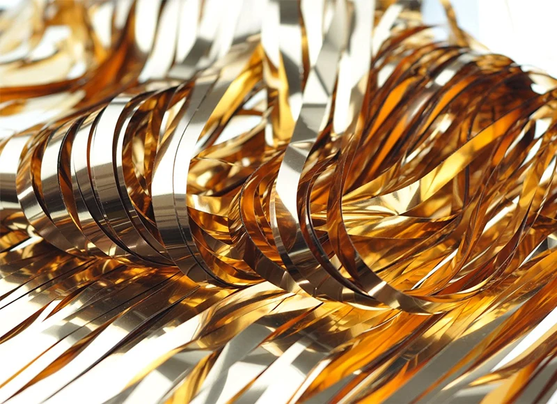 cortinas metalizadas de aluminio de oropel para decoracion de fiestas navidad oro rosa 6 6x3 pies pies buy wedding decoration rose gold metallic