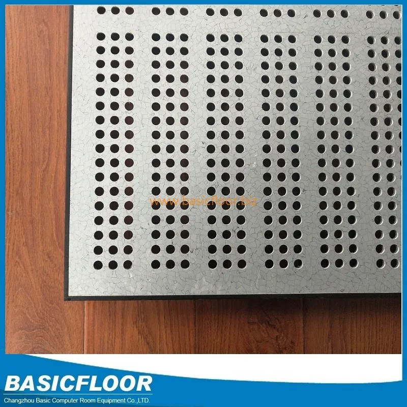 steel perforated raised floor with dampers