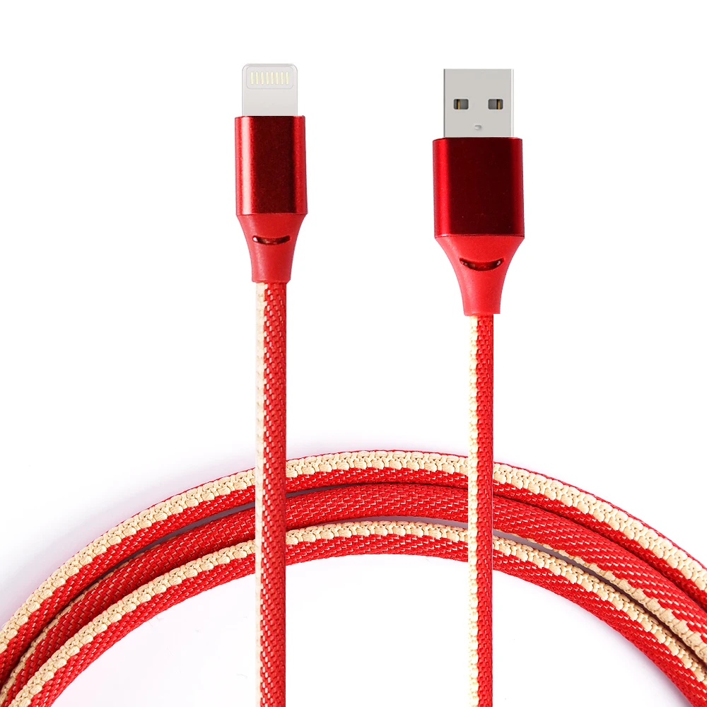 

high quality Aluminum alloy weave custom usb charging cable