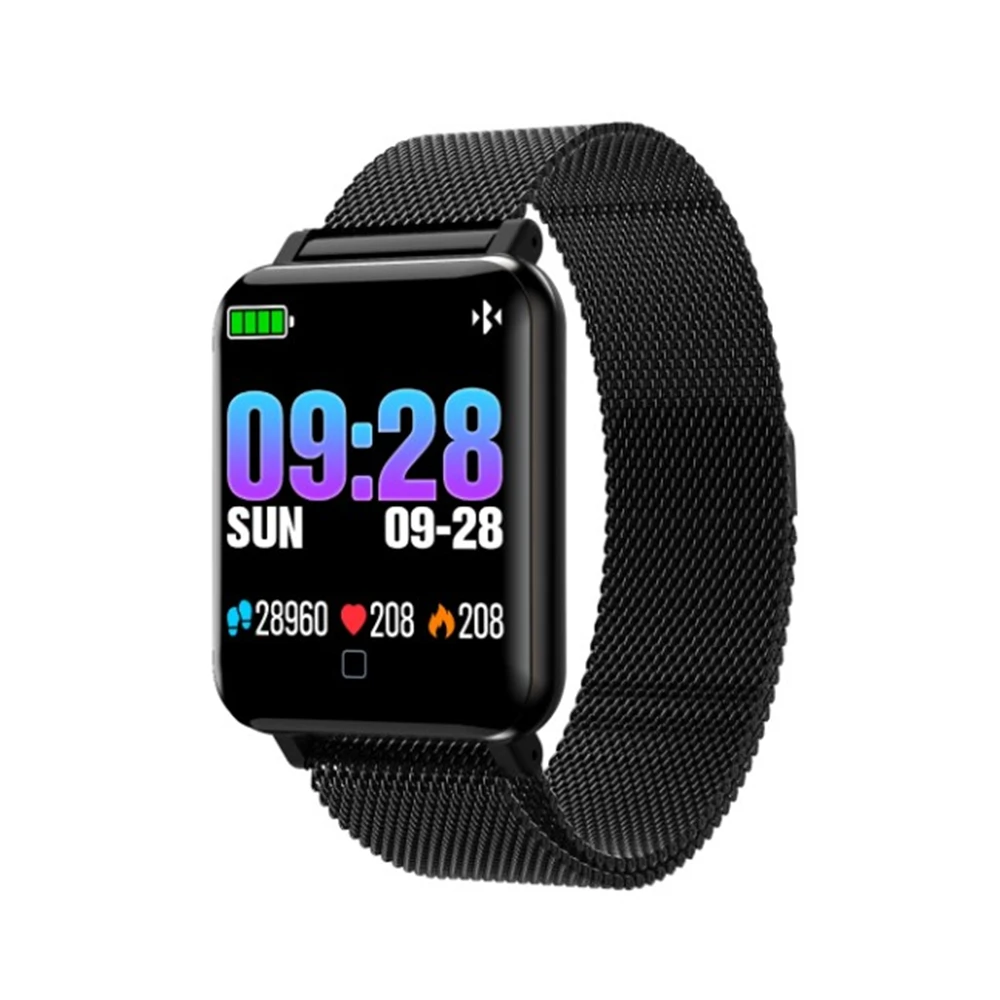 

New Product Smart Bracelet M19 Fitness Tracker Heart Rate Monitor Android Blood Pressure 1.3' Hd Color Screen Sport Watch