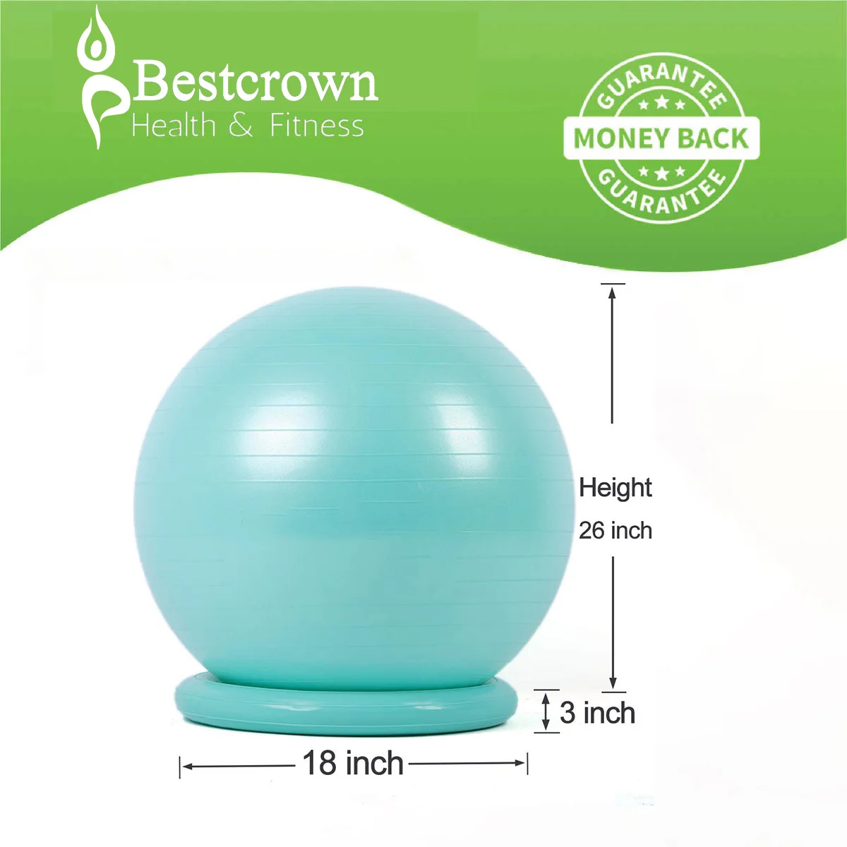 high bearing fitness ball chair with donut gym ball for office classroom