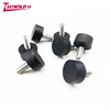 Non-standard screw rubber bumper molded automotive parts silicone damper buffers rubber feet with screw insert