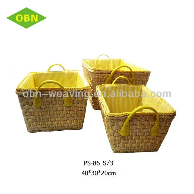 Venta al por mayor tejida canasta de maíz natural hoja de maíz cesta